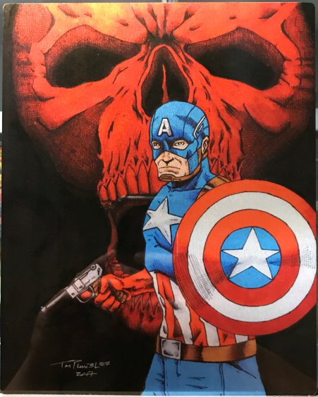 Captain America Metal Print